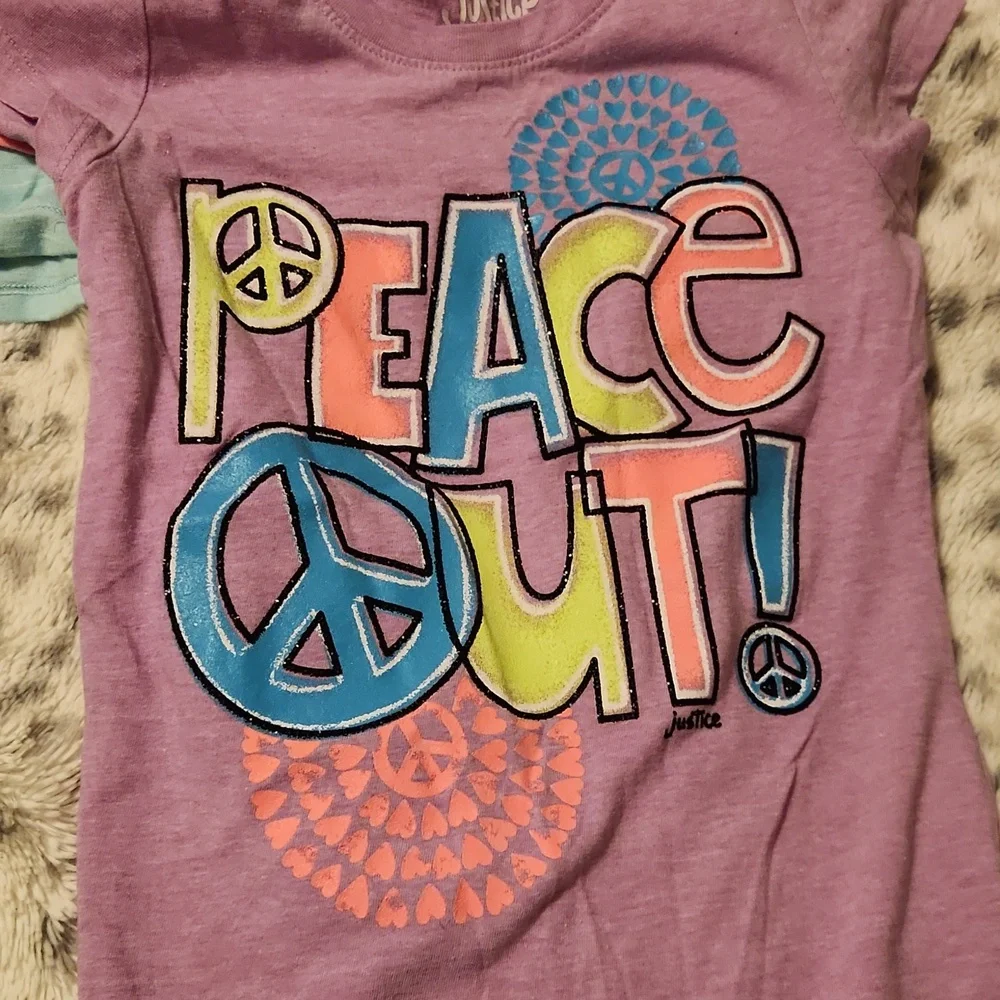 Colorful Kids Graphic Tees Set